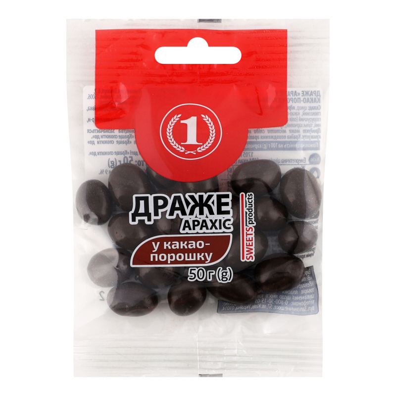 Драже Арахіс у какао-порошку ТМ "1" м/у