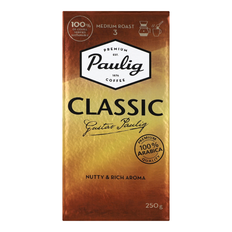 Кава мелена Paulig Classic в/у 250г Paulig 6411300158102: купить в ...