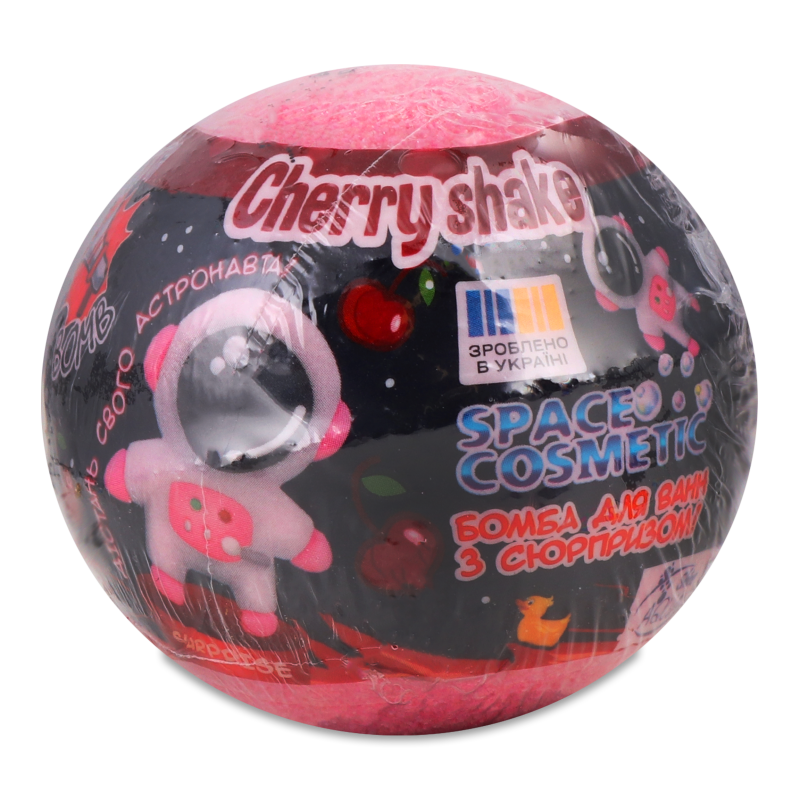 Бомба д/ванн Аква Шайн Вишневий шейк з іграшкою 100г Спейс Косметік