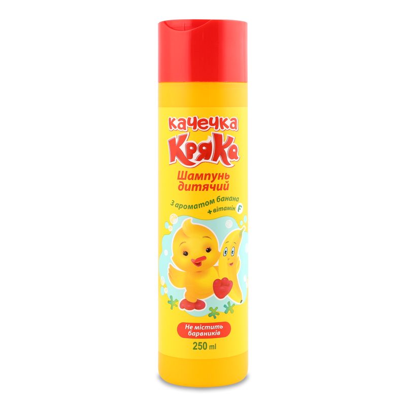 Шампунь дитячий з ароматом банана 250мл Качечка Кряка