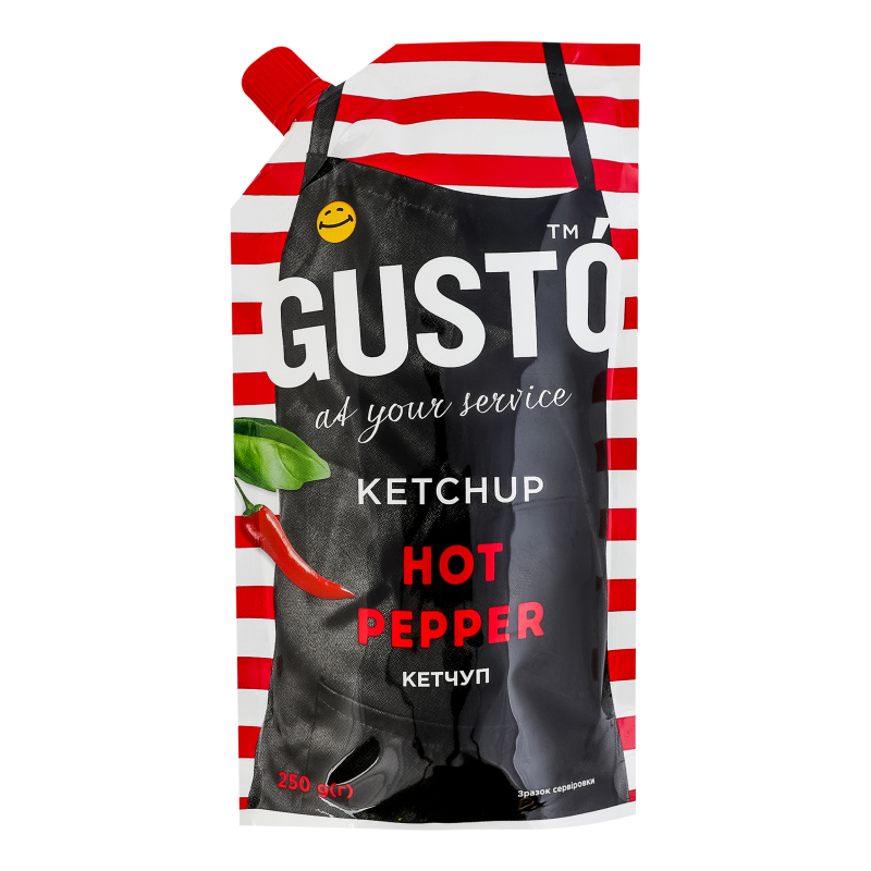 Кетчуп Hot pepper Gusto д/п