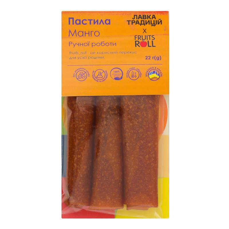 Пастила ручної роботи Манго Fruits roll к/у