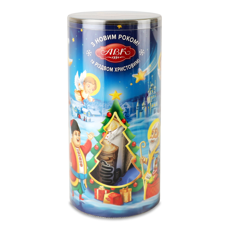 Подарунок новорічний №6 Різдвяні свята 300г АВК