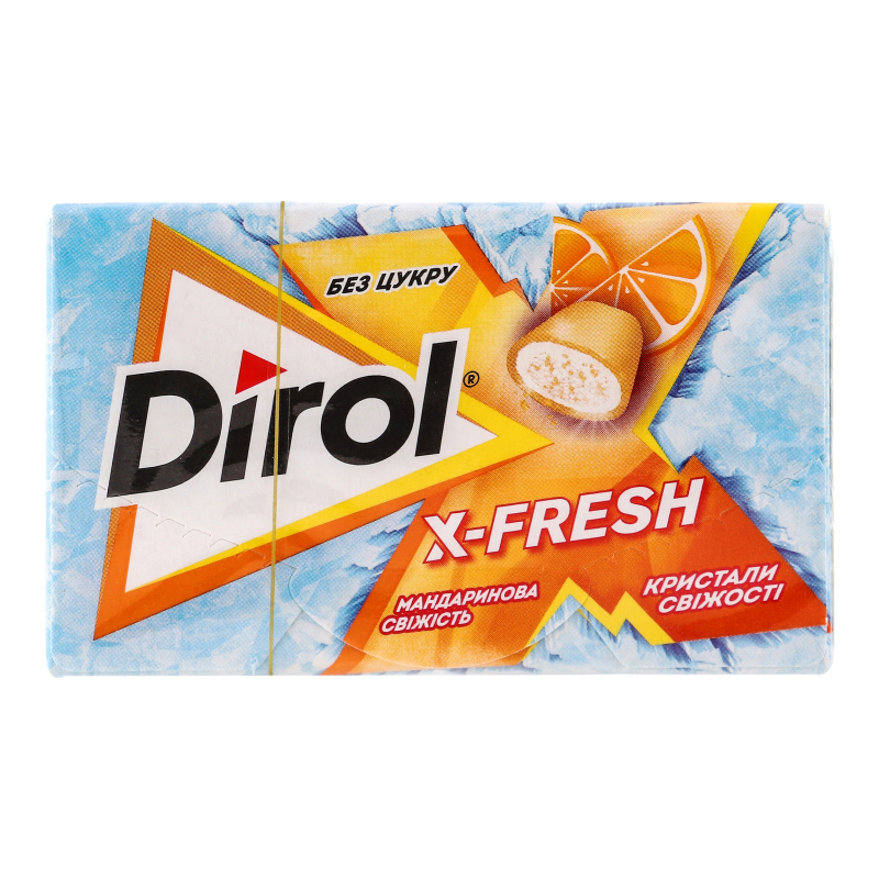 Гумка жувальна без цукру Мандаринова свіжість X-Fresh Dirol к/у