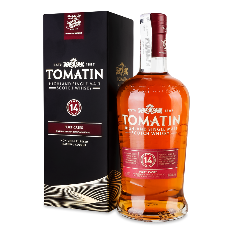 Віскі 14років 46% 0,7л коробка Томатін