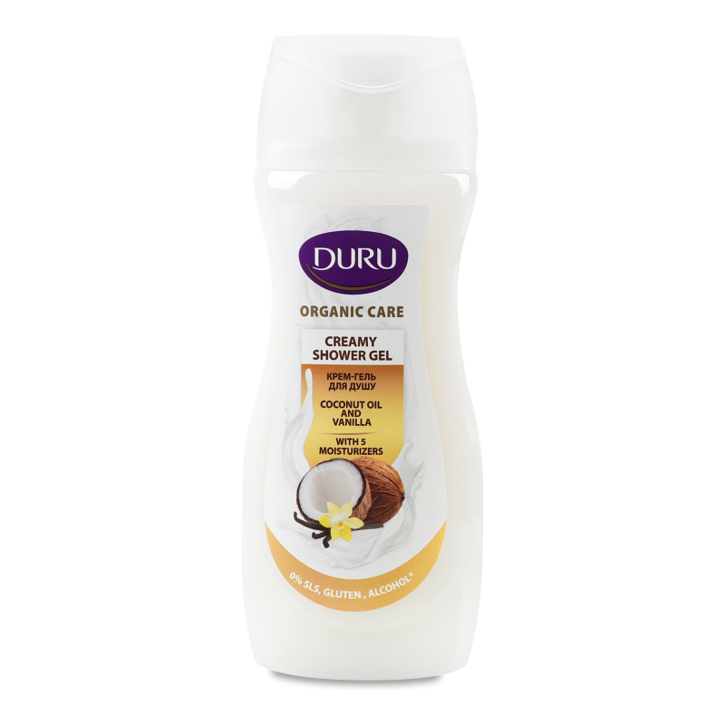Крем-гель д/душу Organic Care Кокосова олія та ваніль 250мл Duru
