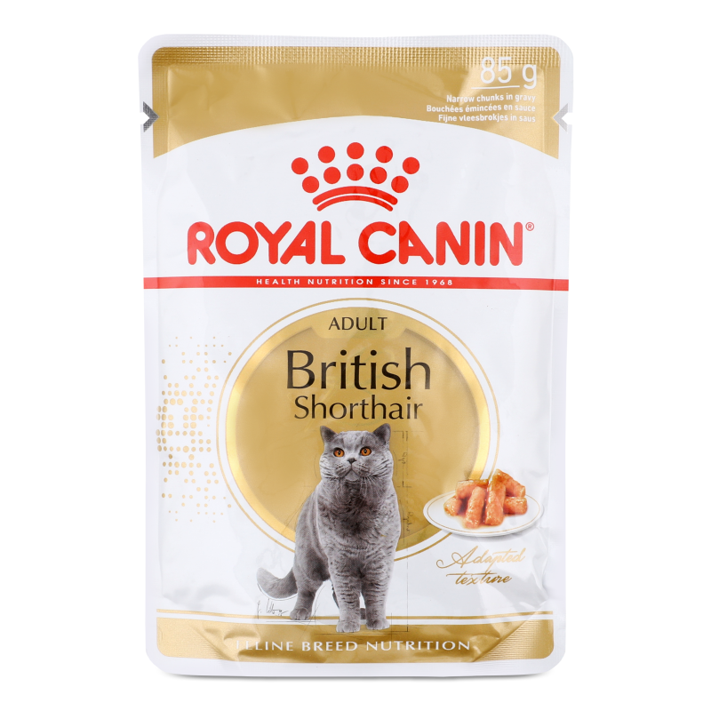 Корм д/дорослих британських короткошерстих котів 85г пауч Роял Канін