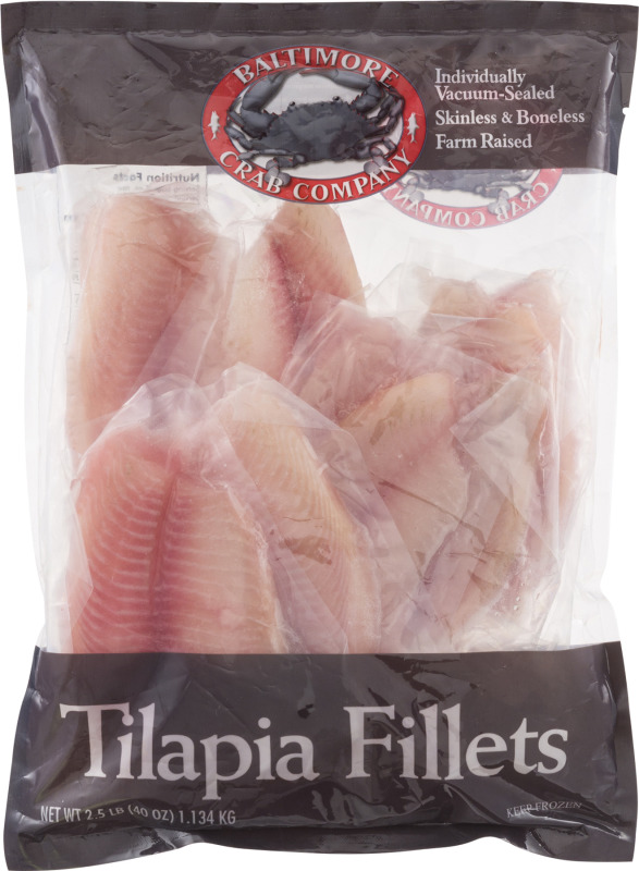 Tilapia Fillets Skinless Boneless Baltimore Crab Company(894659002405