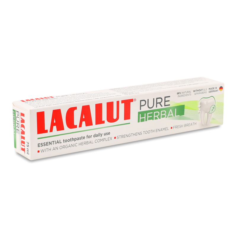 Паста зубна Pure Herbal 75мл Lacalut