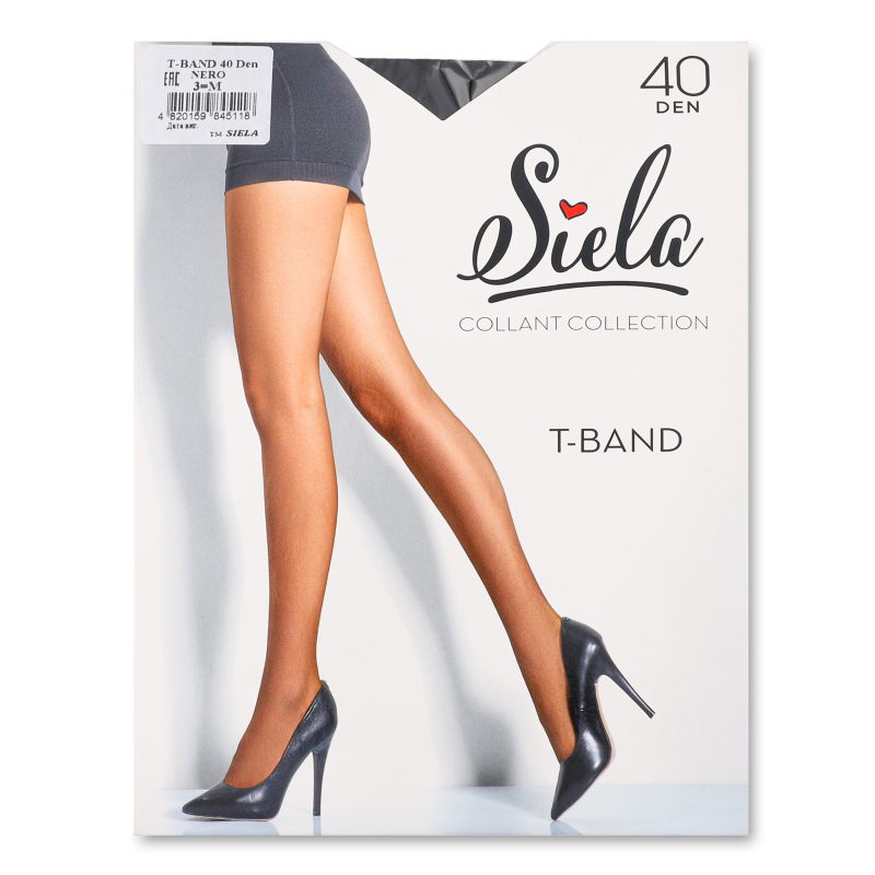 Колготи жіночі Т-Бенд неро 40ден р.3 Сіела