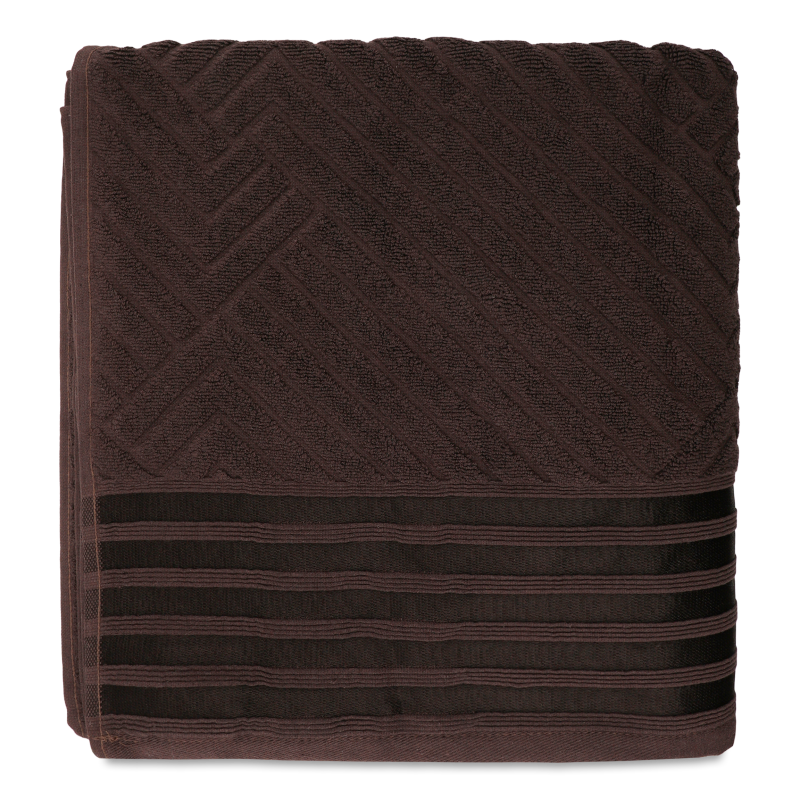 Рушник темно-шоколадний махровий 70*140см 500г/м2 GM Textile
