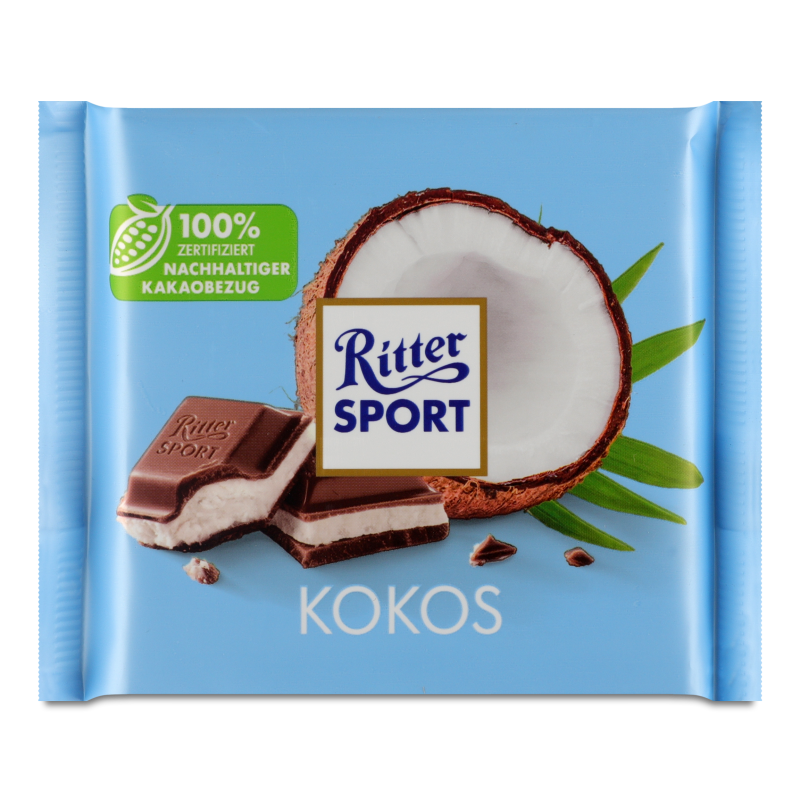 Шоколад Kokos молочний 100г Ritter Sport