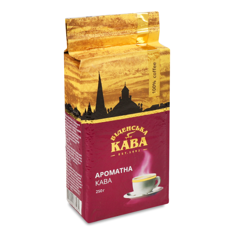 Кава Львівська Ароматна мелена смажена 250г в/у Віденська кава