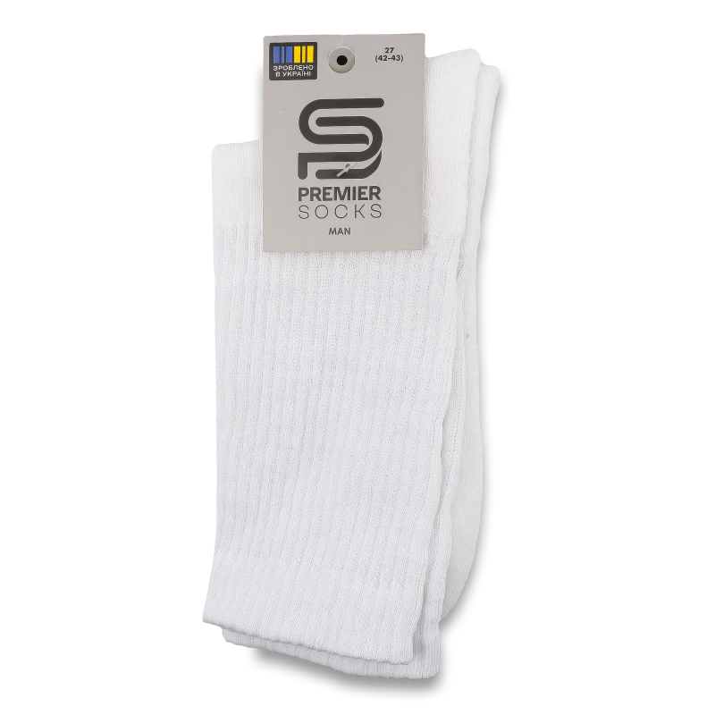 Шкарпетки чоловічі махровий слід з високою резинкою р.27 Premier Socks