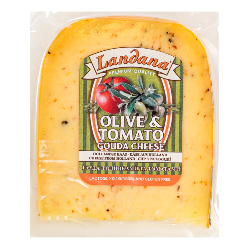 Cир 50% твердий Olive&Tomato Gouda Landana кг
