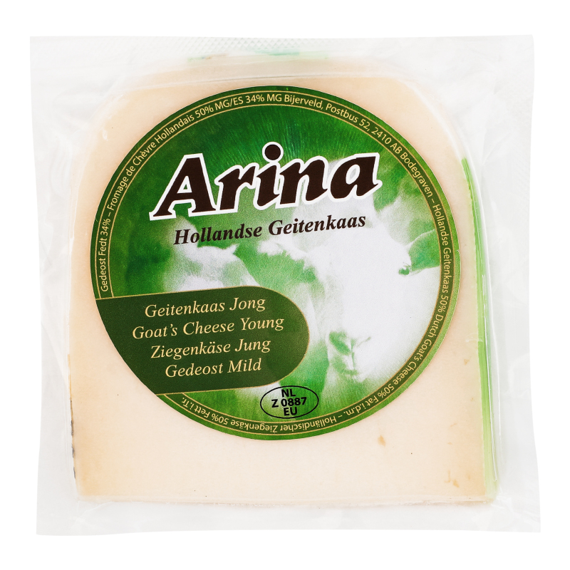 Сир 50% напівтвердий козячий молодий PGI Arina кг