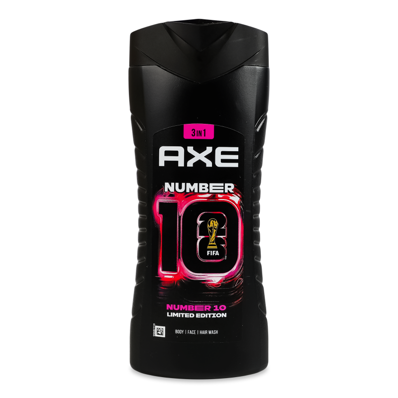 Гель д/душу та шампунь 3в1 Number 10 400мл Axe