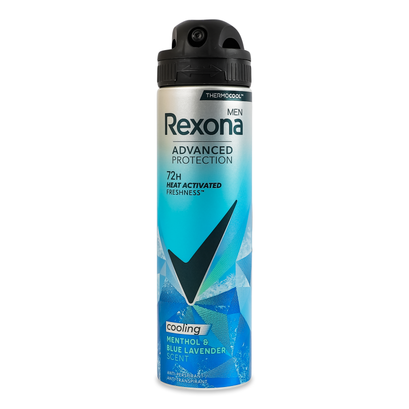 Антиперспірант Advanced Protection Menthol&Blue Lavender охолоджуючий спрей 150мл Rexona Men