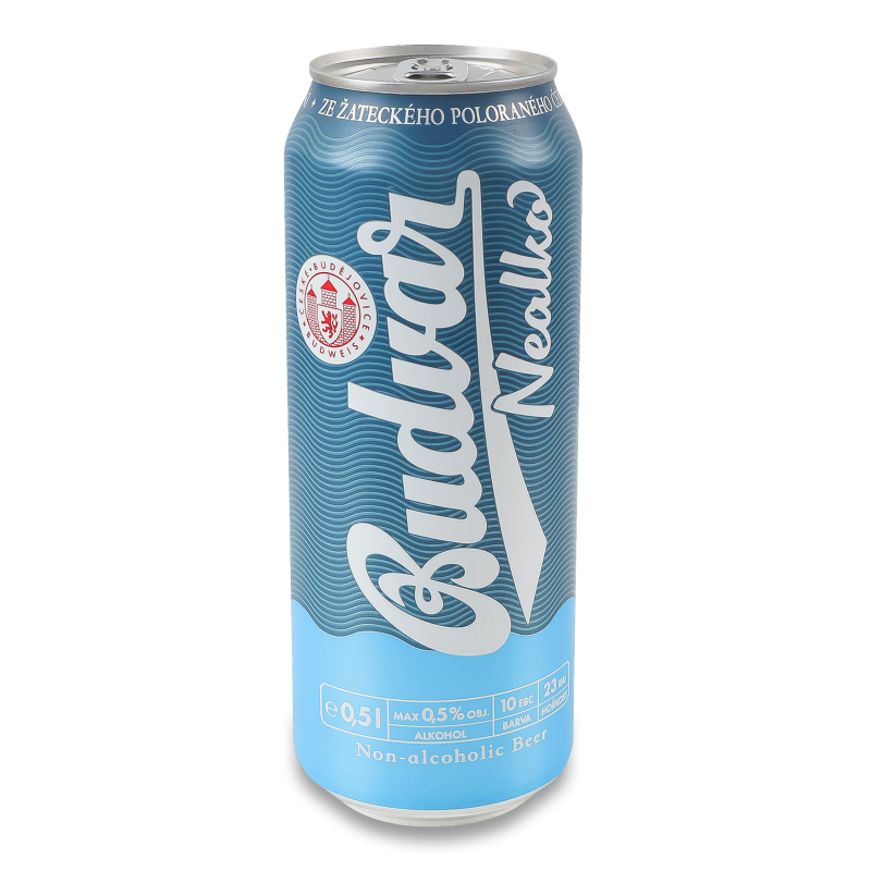 Пиво світле б/а 0,5л ж/б Будвайзер