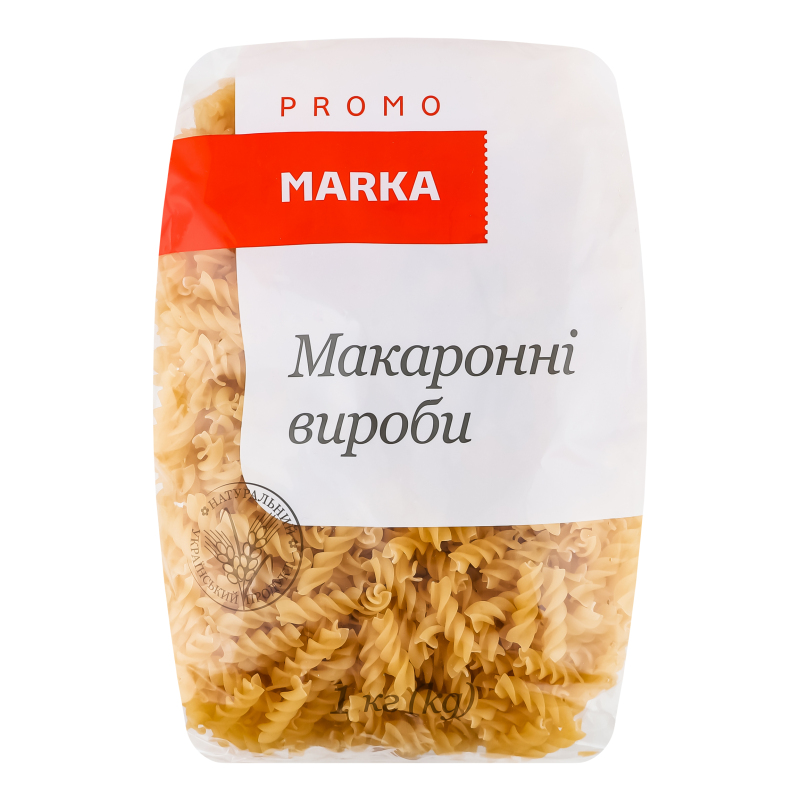 Вироби макаронні клас екстра група В Спіральки Marka Promo м/у