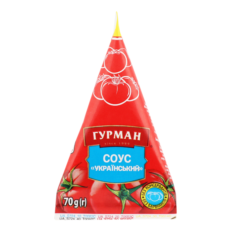 Соус томатний стерилізований Український Гурман т/п