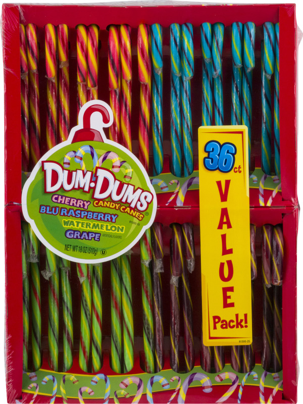 DumDums Candy Canes Variety Pack 36 CT Dum Dum Pops(30800613001) customers reviews listex
