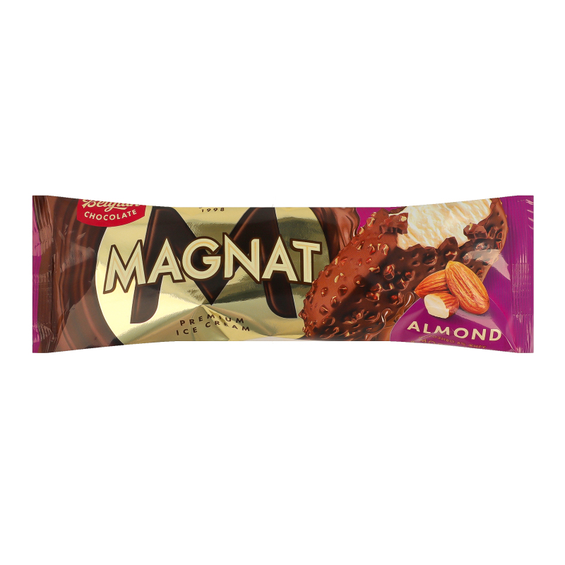 Морозиво 8% вершкове в молочному шоколаді з мигдалем Almond Magnat