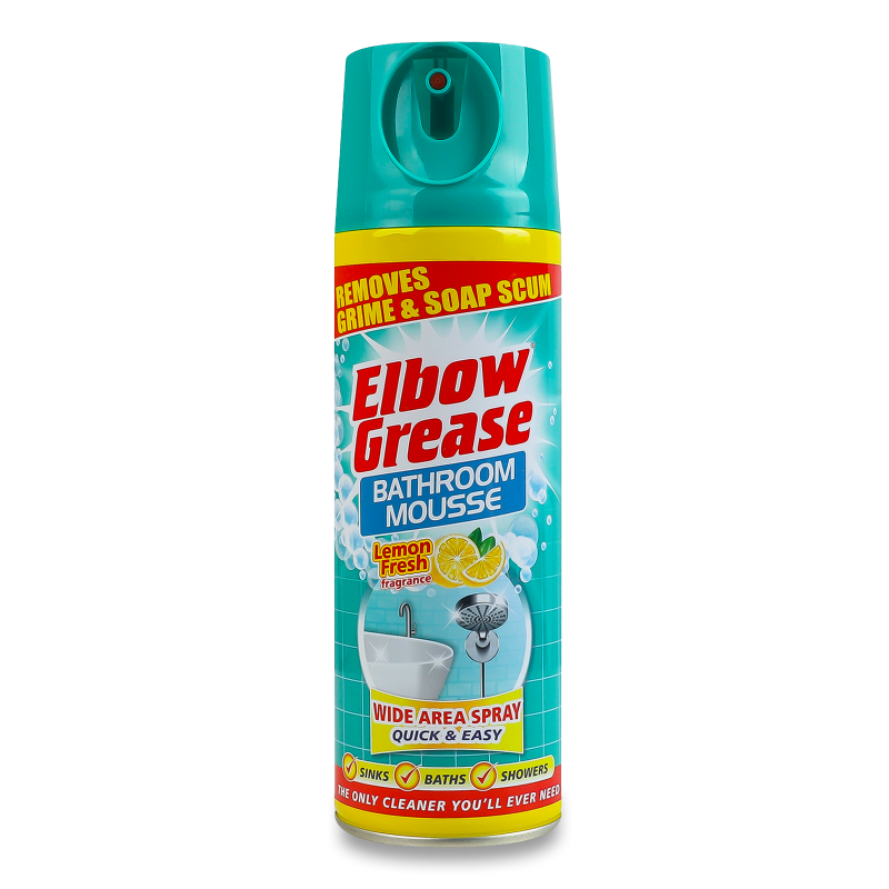 Мус-піна д/чищення ванної кімнати від вапняного нальоту Лимон 500мл Elbow Grease