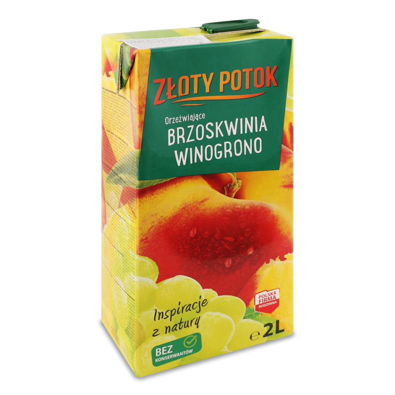 Напій персиково-виноградний 2л т/п Zloty Potok