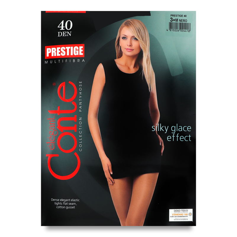 Колготи жіночі Престиж неро 40ден р.3 Конте елегант