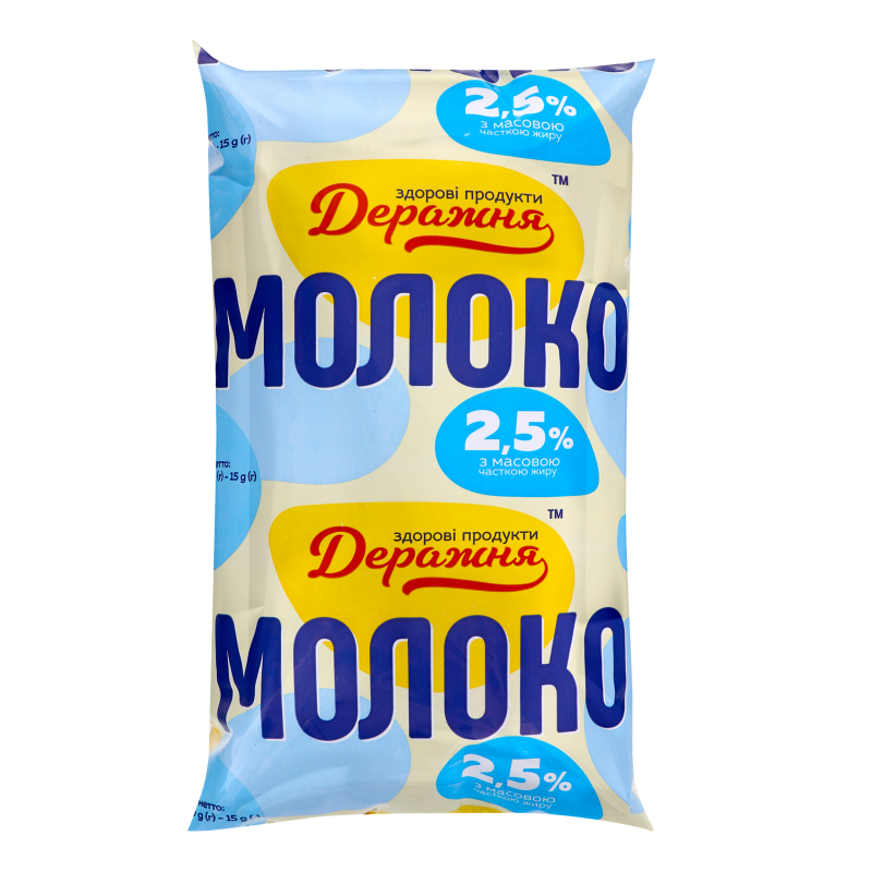 Молоко 2.5% Деражня м/у 1000г Деражня(4820029800315): придбати в ...