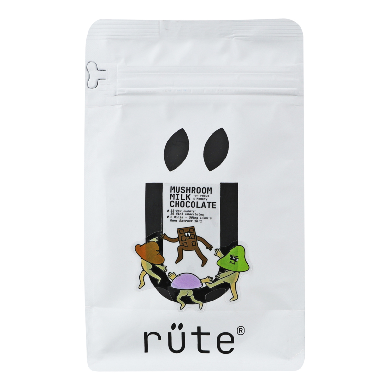 Цукерка з молочного шоколаду з екстрактами їжовика гребінчастого Mushroom milk chocolate Rute м/у 30х