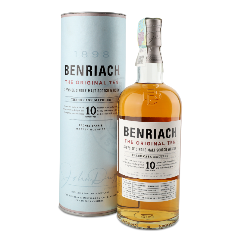 Віскі односолодовий 10років 43% 0,7л тубус BenRiach
