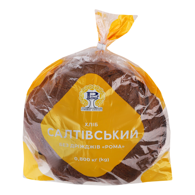 Хлеб без дрожжей Салтовский Рома м/у 0.8кг Рома(4820041526866): купить ...