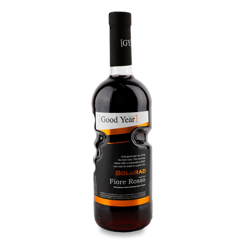 Вино Good Year Fiore Rosso червоне н/солодке 9-13% 0,75л Bolgrad