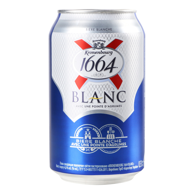 Пиво специальное 0.33л 4.8% светлое пастеризованное Blanc Kronenbourg ...