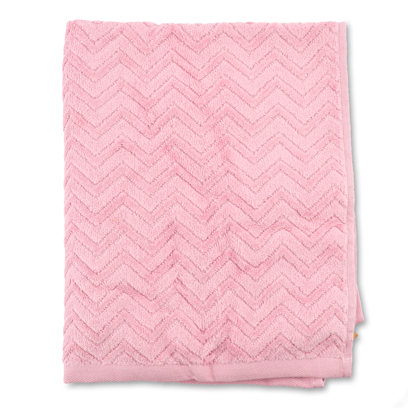 Рушник рожевий махровий велюр жакард 50*90см 550г/м2 ГМ Текстайл