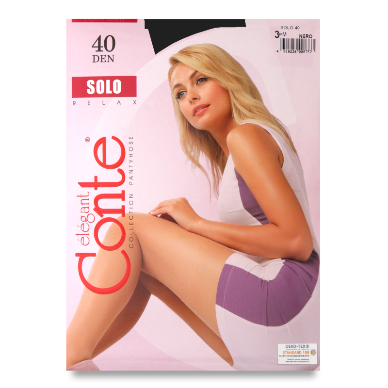 Колготи жіночі Соло неро 40ден р.3 Конте елегант
