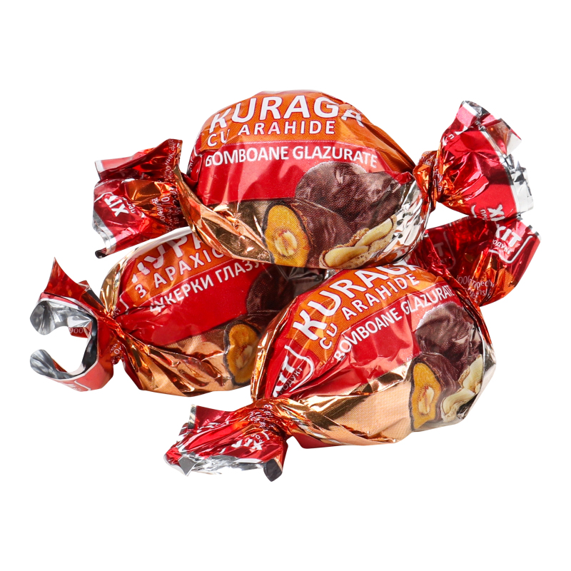 Цукерки глазуровані Курага з арахісом Хіт продукт кг