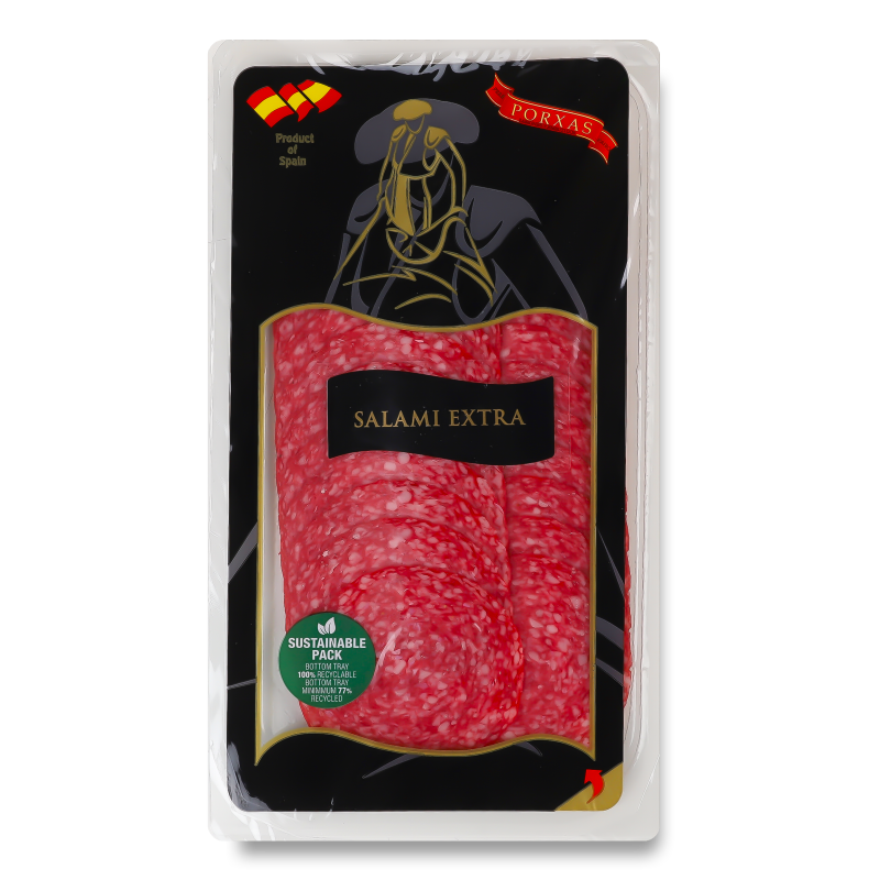 Ковбаса Salami Extra с/в нарізка 70г в/у Porxas