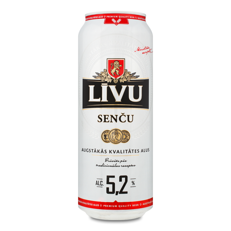 Пиво Sencu світле 5% 0,5л ж/б Livu