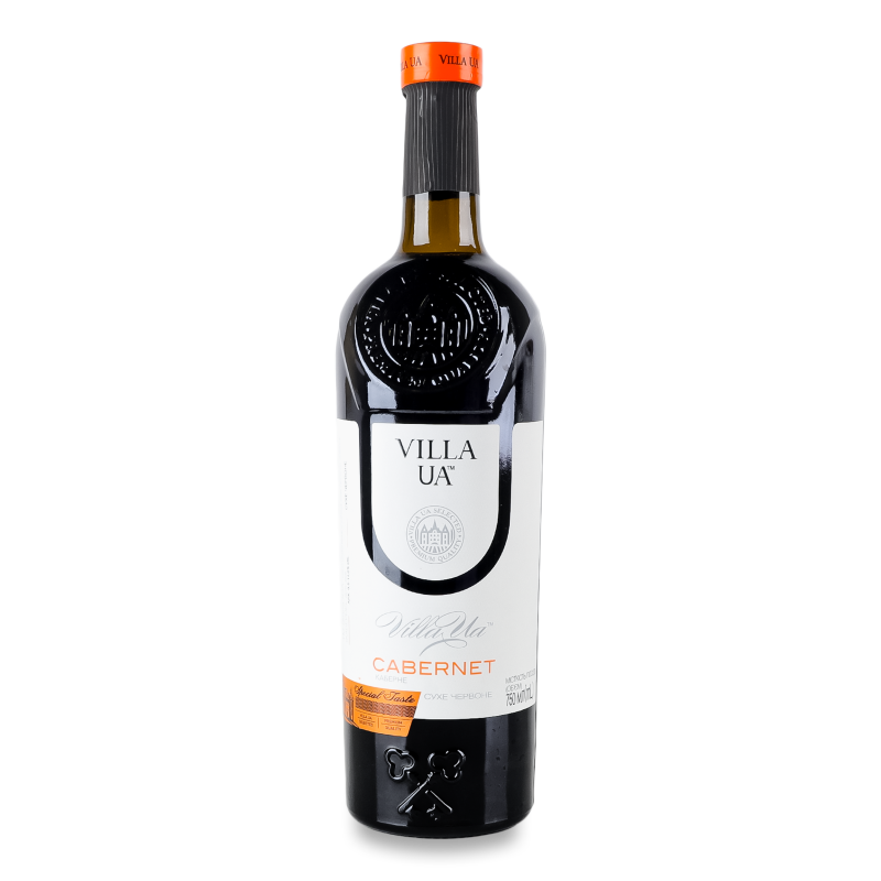 Вино Cabernet червоне сухе 9,5-14% 0,75л Villa UA