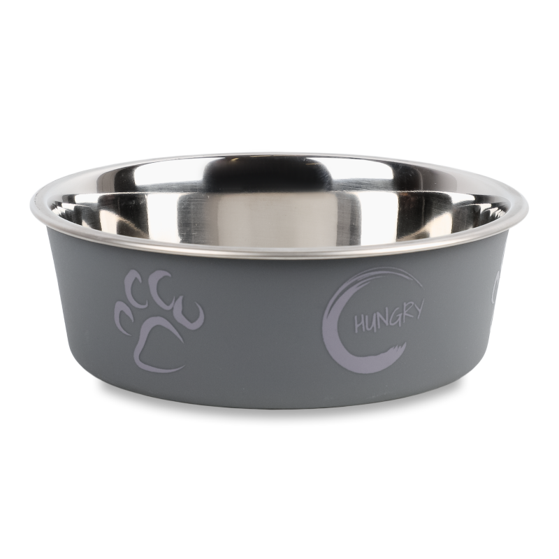 Миска д/собак 400мл метал з пластиковим покриттям на гумовій основі 14см Тріксі