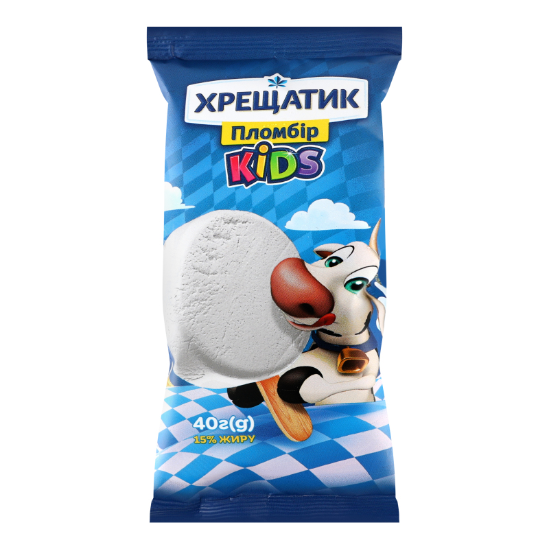 Мороженое 15% пломбир Kids Хрещатик м/у 40г Хрещатик(4820220133557