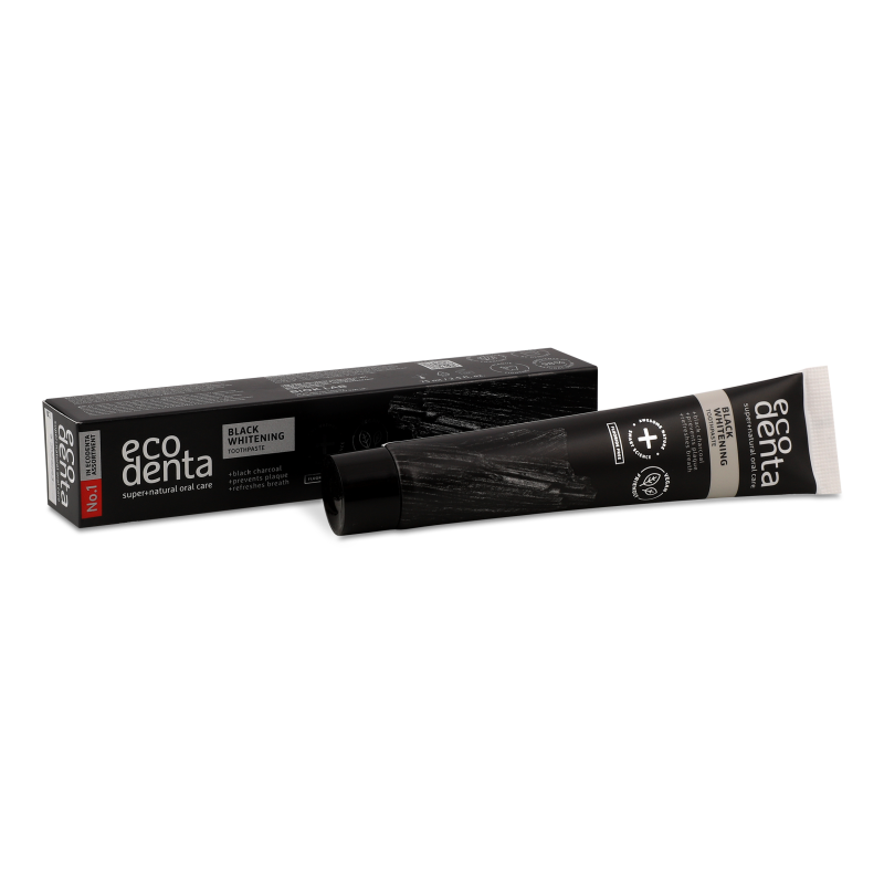 Паста зубна Відбілююча з чорним вугіллям 75мл Екодента