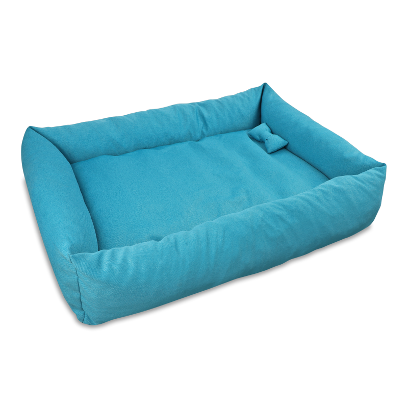 Лежак д/собак Патрік №4 бірюзовий прямокутний 70*100*22см Матис