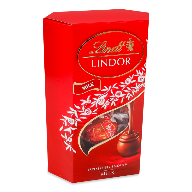 Цукерки Lindor з молочного шоколаду з начинкою 137г Lindt