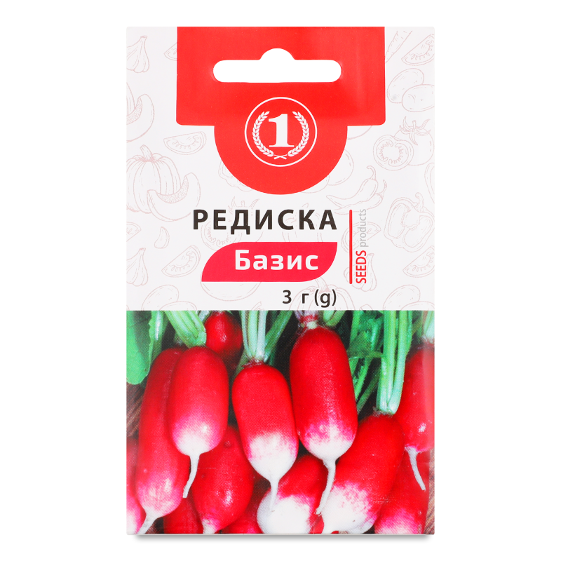 Насіння Редиска Базис 3г ТМ “1”