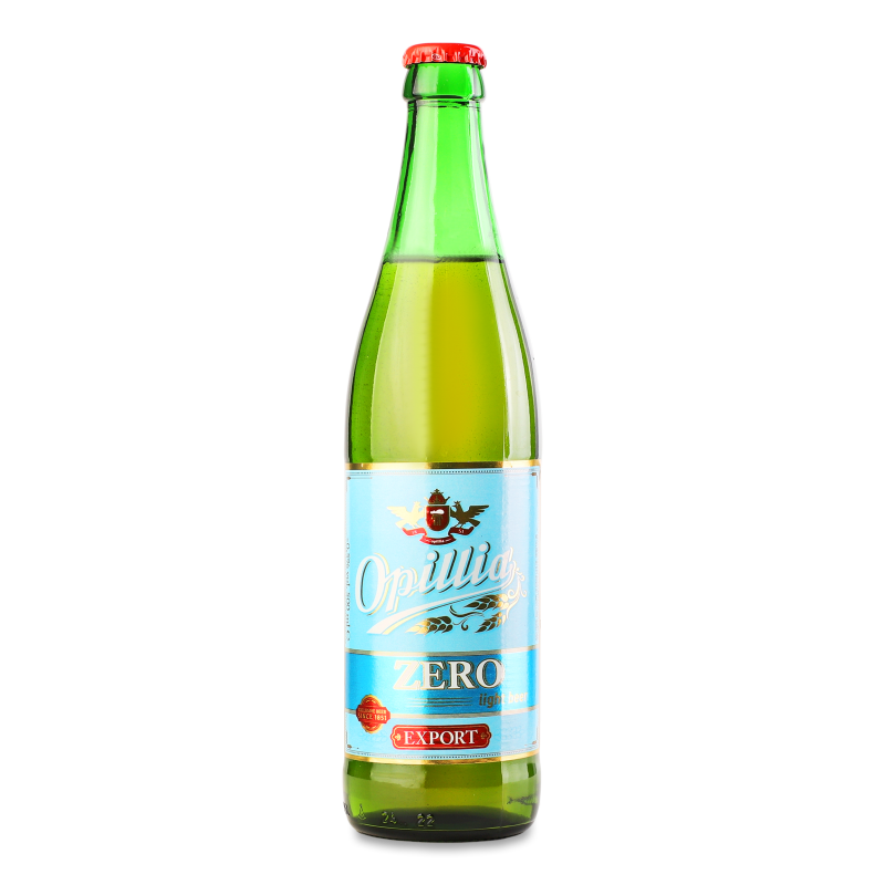 Пиво Export Zero світле безалкогольне 0,5л скло Opillia