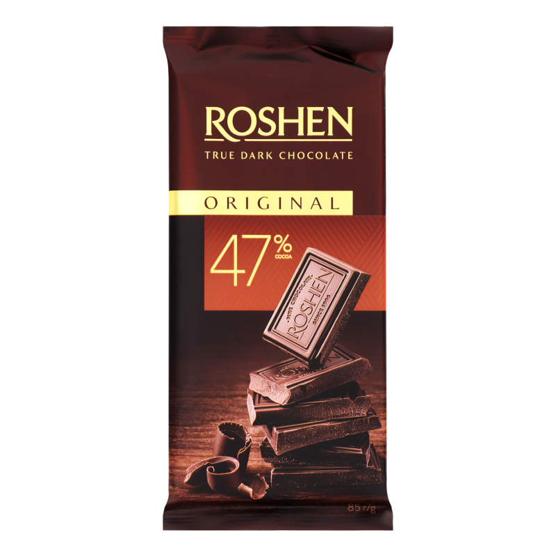 Шоколад 47% чорний Original Roshen м/у